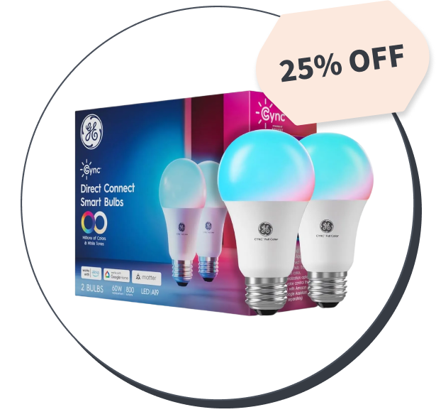 GE Cync A19 Smart LED Light Bulbs