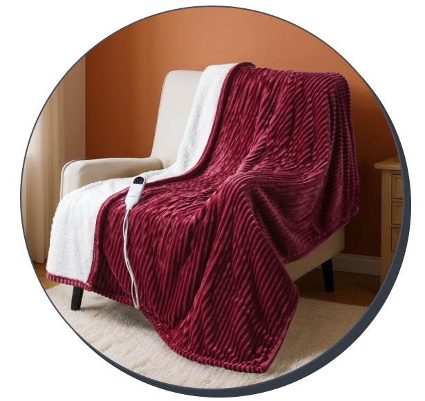Bedsure GentleSoft Heated Blanket Throw
