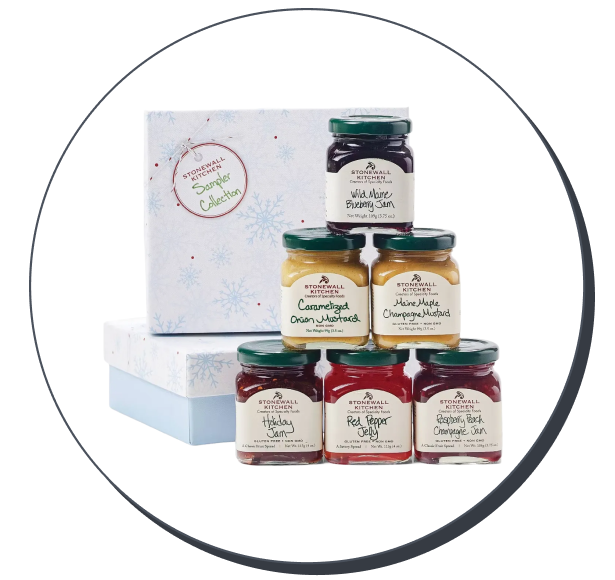 Stonewall Kitchen Holiday Sampler Collection Jams and Preserves Gift Set (6 Piece)