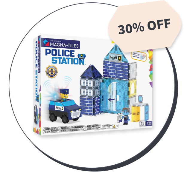 Magna-Tiles Police Station