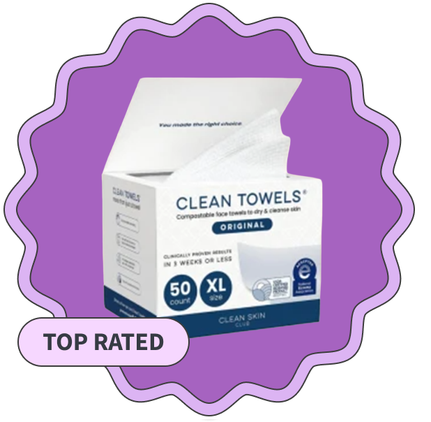 Clean Skin Club Compostable Face Towels XL