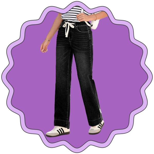 Sidefeel Drawstring Denim Pants