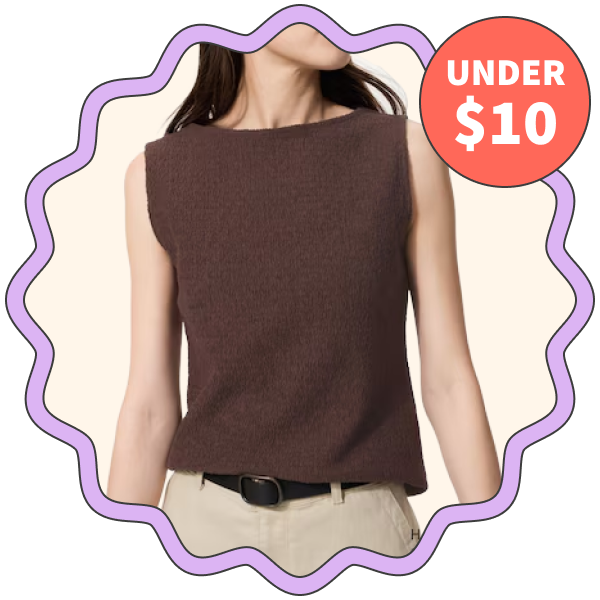 Uniqlo Shirring Boat Neck Sleeveless T-Shirt
