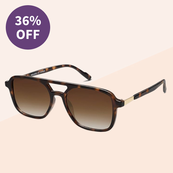 Sojos Retro Aviator Sunglasses
