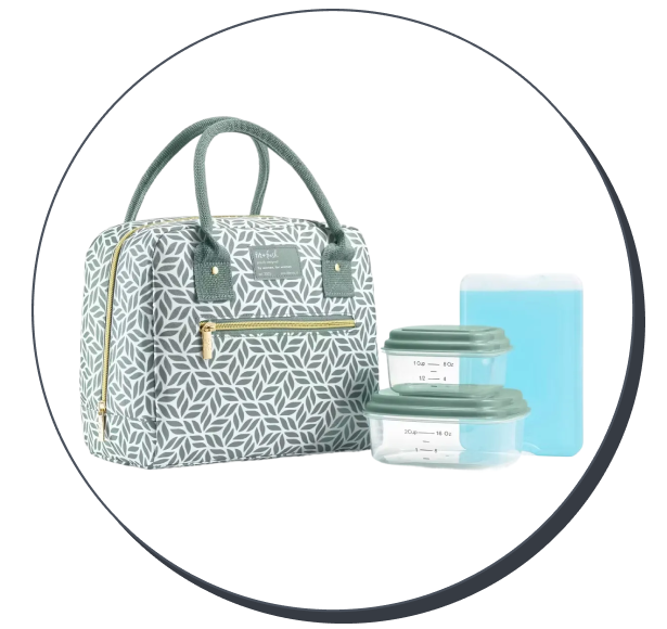 Fit & Fresh Bloomington Insulated Lunch Bag Set 