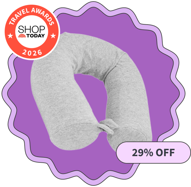 Dot&Dot Twist Memory Foam Travel Pillow