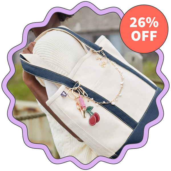 Lands’ End 5 Pocket Canvas Tote Bag