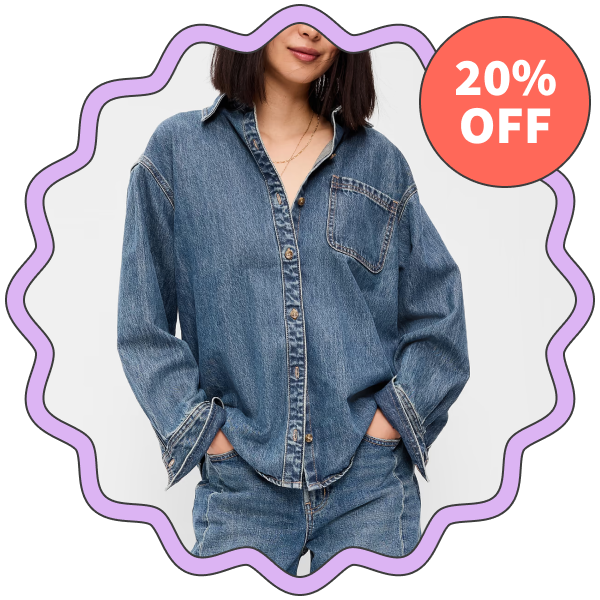 Old Navy Oversized Boyfriend Button-Down
