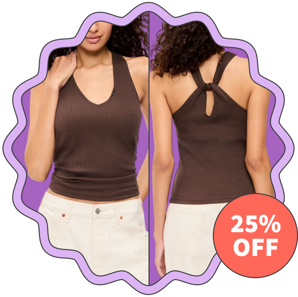 Old Navy Ribbed Loop-Back Halter Top