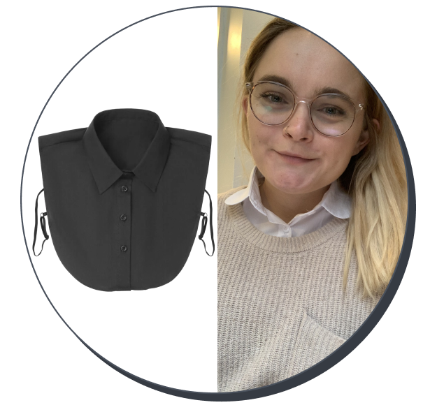 Kalkehay Detachable Dickey Collar (Set of 2)