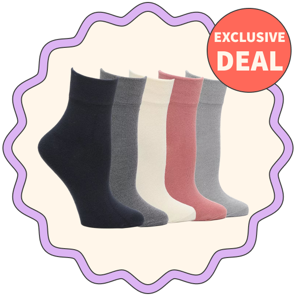 Crown Vintage Ankle Socks (Pack of 5)