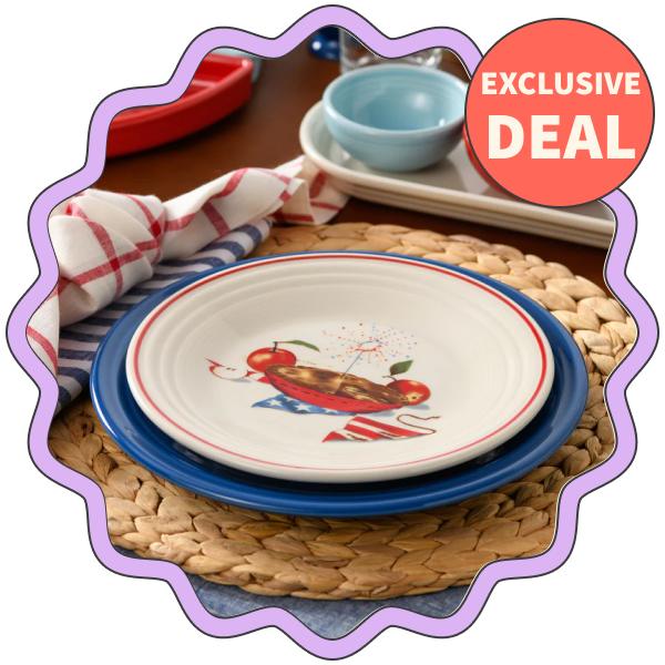 Fiesta Americana Apple Pie Classic Rim Luncheon Plate (9 Inch)