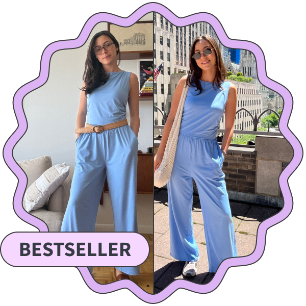 Prettygarden Sleeveless Wide-Leg Jumpsuit