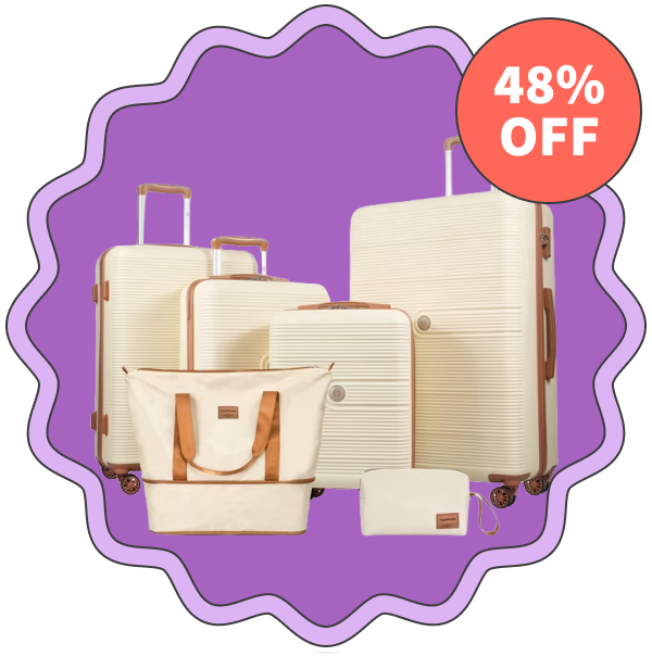 Travelhouse 6-Piece Hardshell Luggage Set
