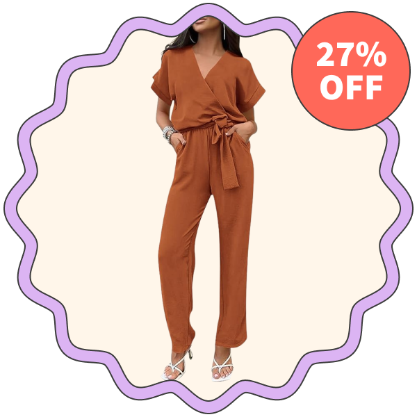 Prettygarden Belted Jumpsuit