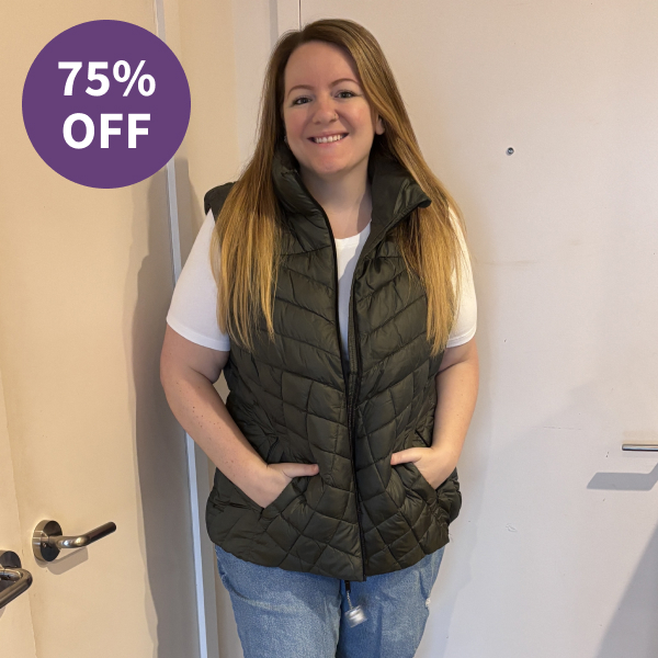 Big Chill Chevron Quilted Puffer Vest