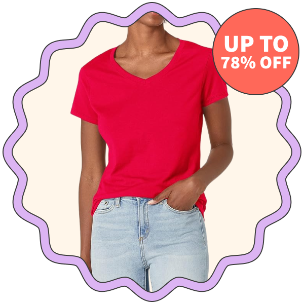 Hanes X-Temp V-Neck Tee
