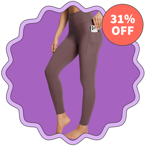 Baleaf Tummy Control Leggings with Pockets