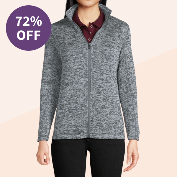 Lands' End Sweater Fleece Jacket