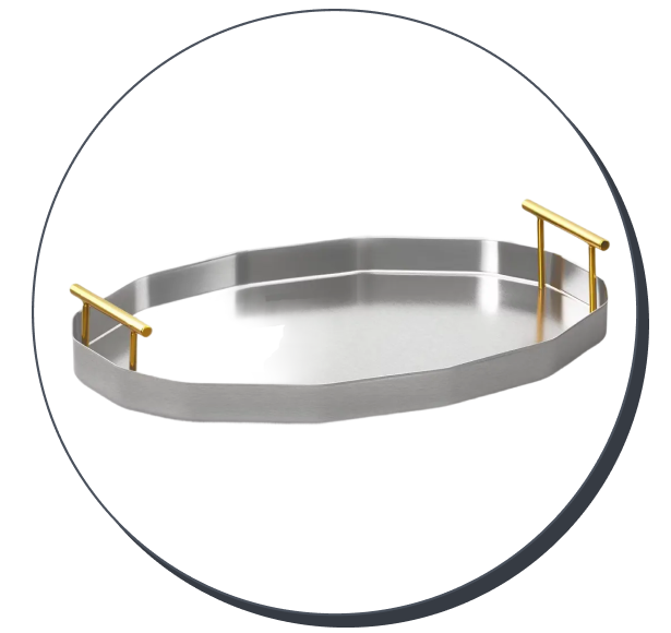 Threshold XL Stainless Steel Bar Tray