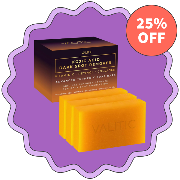 VALITIC Kojic Acid Soap Bar (3-Pack)