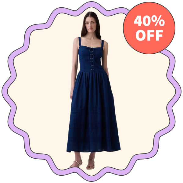 Gap Lace-Up Maxi Dress