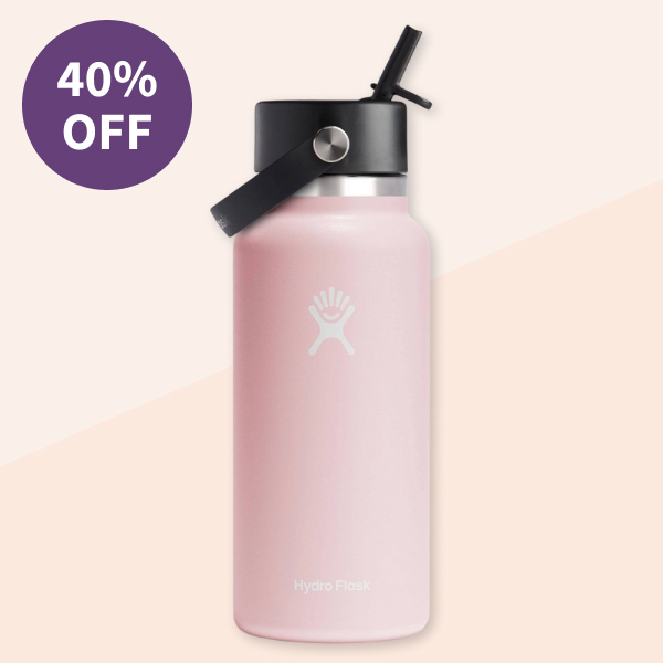 Hydro Flask Wide Mouth Flex Straw Bottle (32 Ounce)