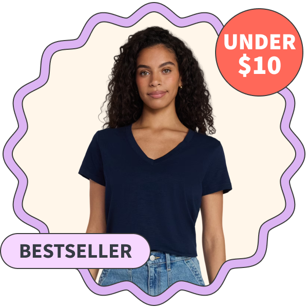 Time and Tru V-Neck Slub Tee