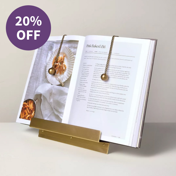 Hearth & Hand with Magnolia Brass Cookbook Holder with Weighted Chains