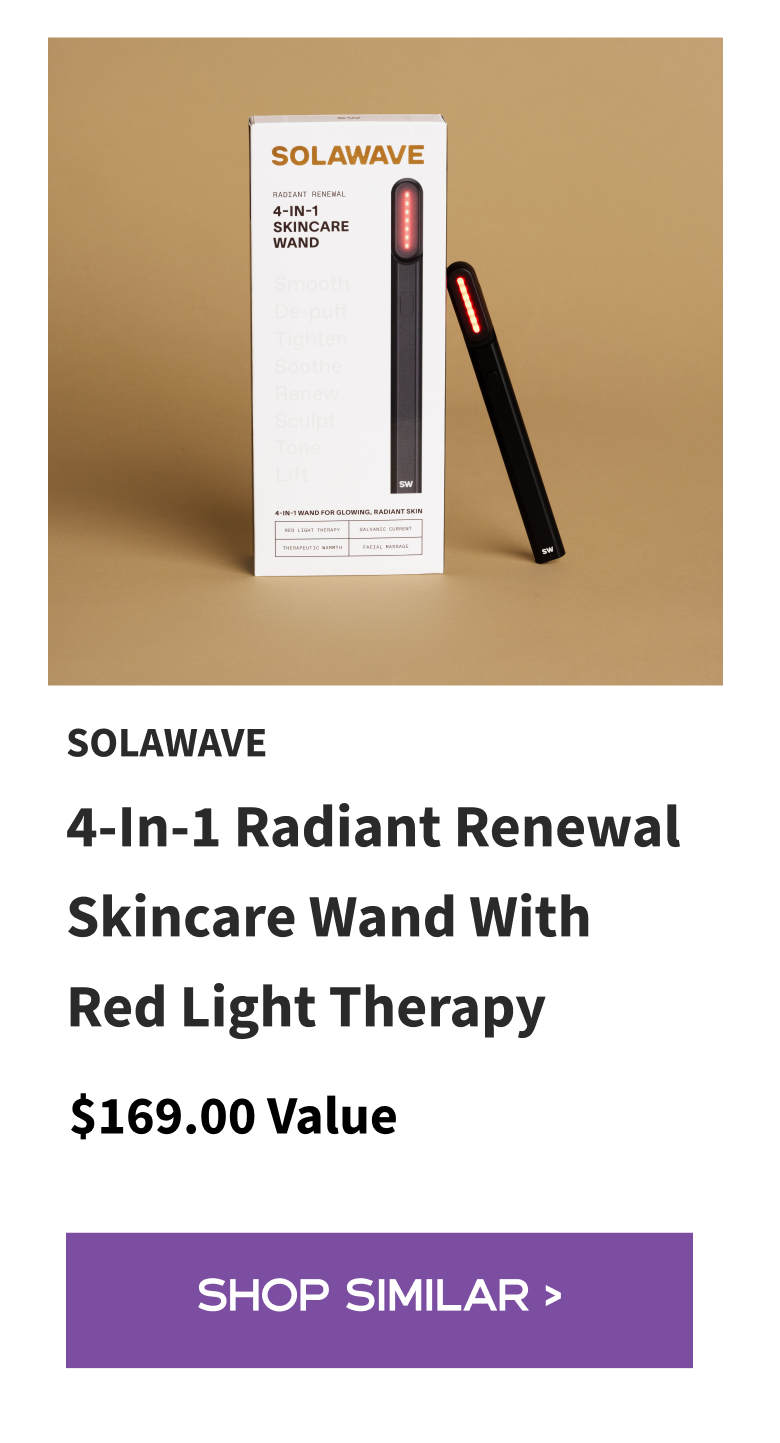 Solawave 4-In-1 Radiant Renewal Skincare Wand With Red Light Therapy