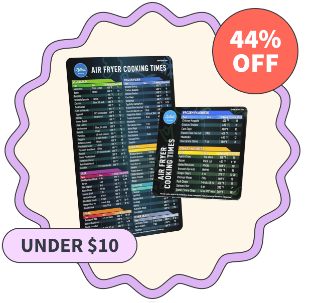 Lotelli Air Fryer Magnetic Cheat Sheet Set