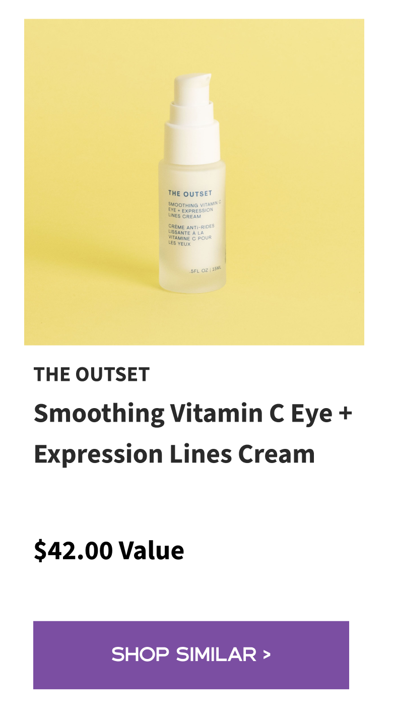 The Outset Smoothing Vitamin C Eye + Expression Lines Cream