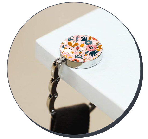 Bosketo Foldable Purse Hooks (Pack of 3)