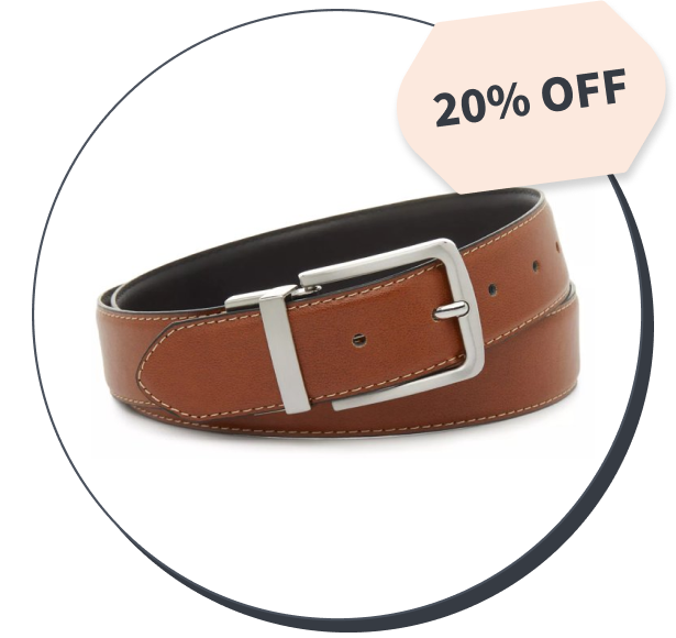 Steve Madden Stitch Reversible Men's Belt