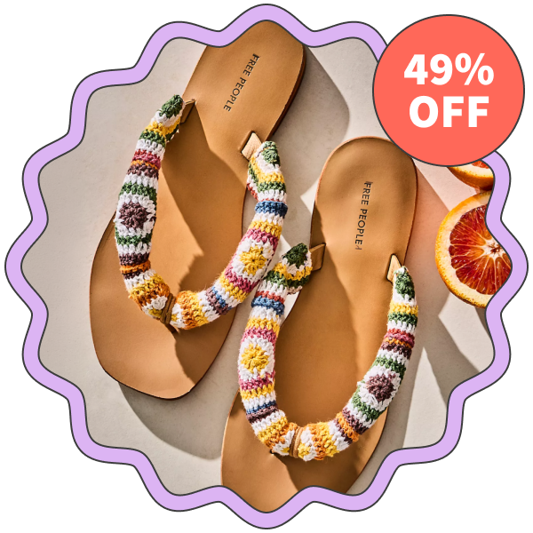 Free People Midnight Margaritas Crochet Sandals