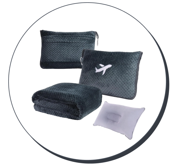Nenolix 3-in-1 Travel Blanket Pillow Set