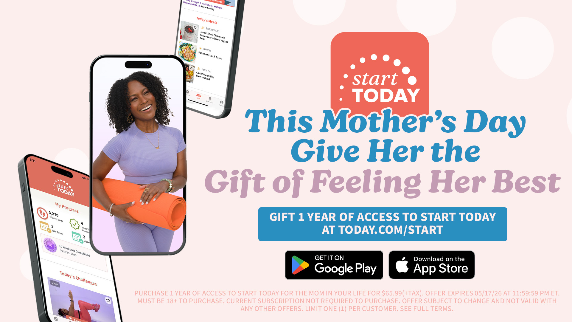 Download and subscribe to the Start TODAY app