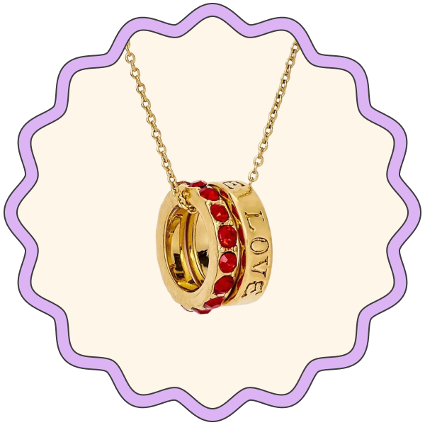 Tiny Tags Love Circle Necklace