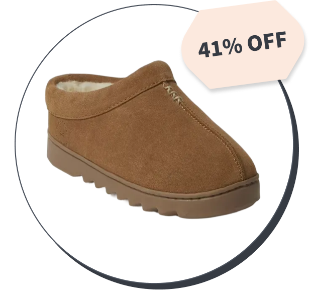 Dearfoams Doreen Genuine Suede Clog