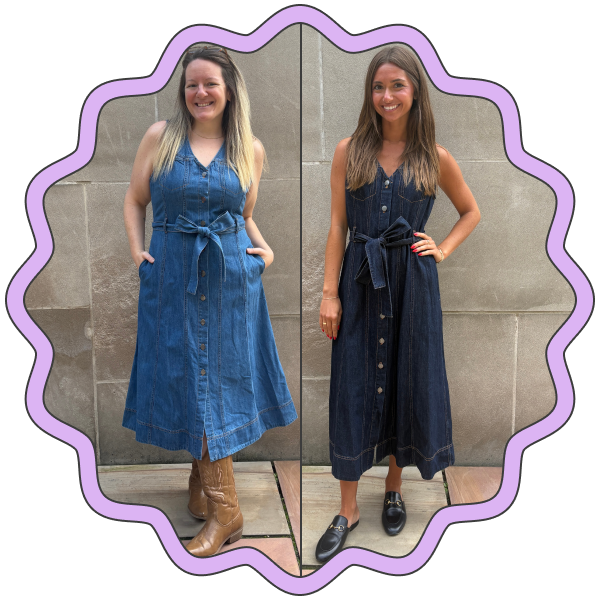 Scenario Sleeveless Denim Midi Dress