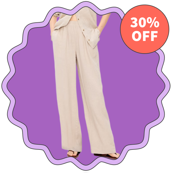 Old Navy Linen-Blend Wide-Leg Pants