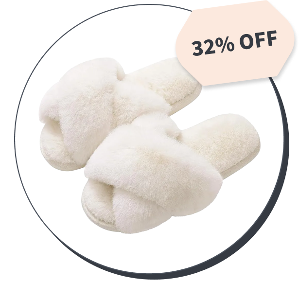 Evshine Women's Fuzzy Slippers