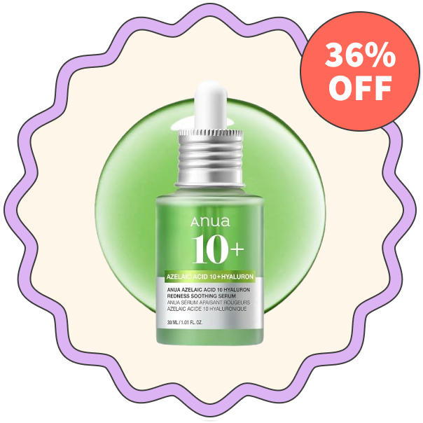 Anua Azelaic Acid 10+ Hyaluron Redness Soothing Serum →