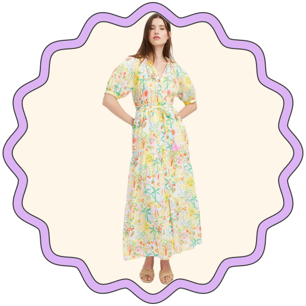 Roller Rabbit x Target Vacation Short Sleeve Maxi Dress