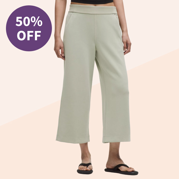 Lululemon Softstreme High-Rise Wide-Leg Cropped Pant