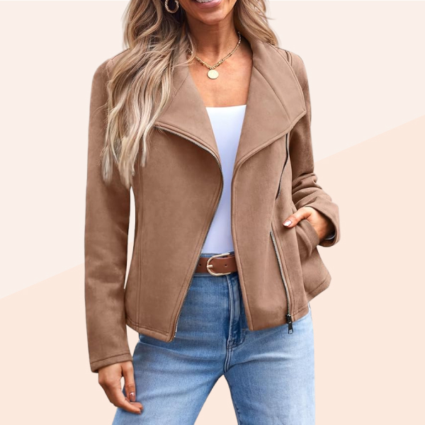 Automet Faux Leather Cropped Jacket