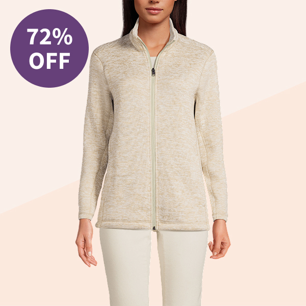 Lands' End Sweater Fleece Jacket