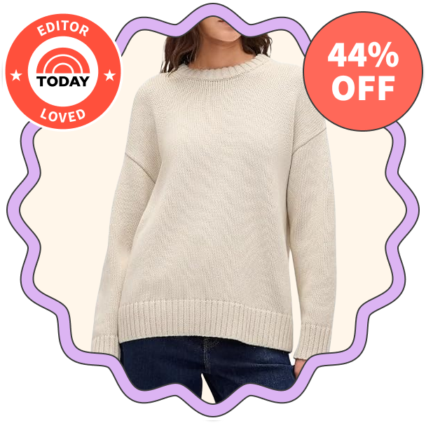 Gap Oversized Boyfriend Crew Sweater →