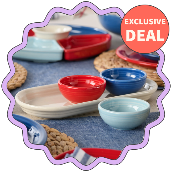 Fiesta Americana Mixed Colors Condiment Set (4 Piece)