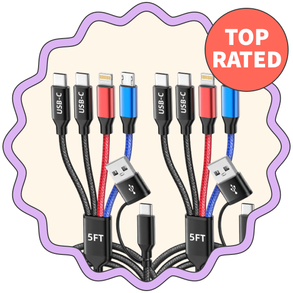 4-in-2 Multi-Charging 5-Foot Cable